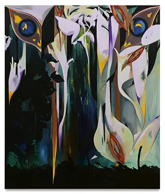Annette Hur. "Mimicry," 2019. Oil on canvas. 