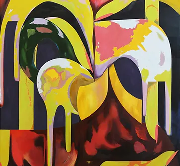 Annette Hur. "Slower Time," 2019. Oil on canvas. 