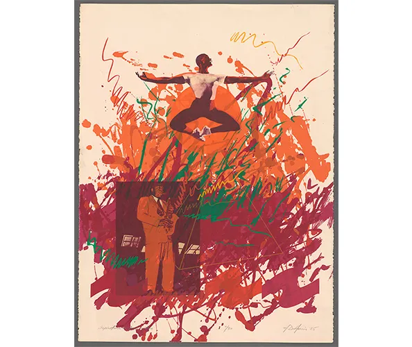 Michael D. Harris, Aspirations + Inspiration, 1985. Limited Edition Print, 30 x 22 inches. Courtesy the artist, Collection Arthur Mitchell Archive, Rare Book & Manuscript Library, Columbia University.