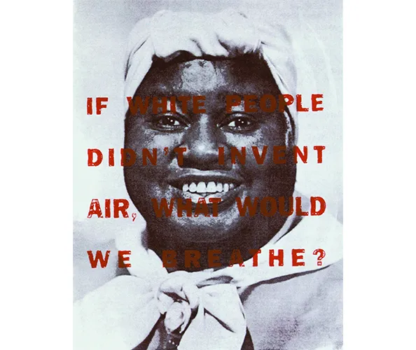 Dread Scott. If White People, 2001. Screenprint on paper, Courtesy the artist.