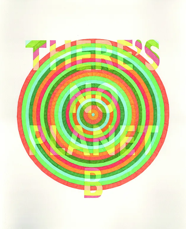 Rachael Haynes, Climate Target (Planet B Banner), 2021