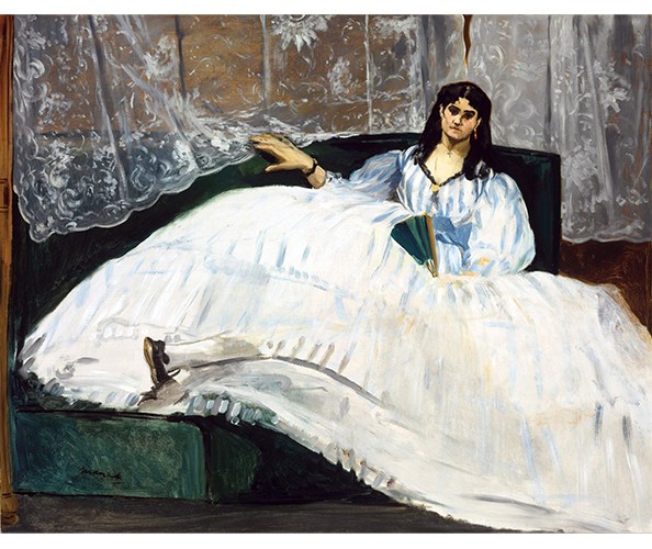 Édouard Manet, Lady with a Fan, 1862. Oil on canvas; 89.5 x 113 cm. Museum of Fine Arts, Budapest. Édouard Manet, Lady with a Fan, 1862. Oil on canvas; 89.5 x 113 cm. Museum of Fine Arts, Budapest.