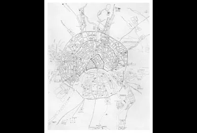 Map of Moscow in the mid-seventeenth century.