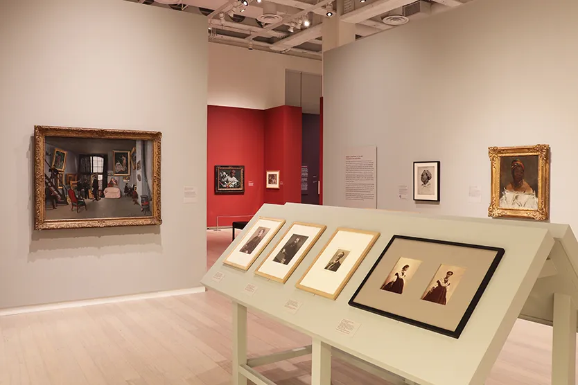 Installation view of the exhibition “Posing Modernity: The Black Model from Manet and Matisse to Today” on view at the Wallach Art Gallery, Columbia University October 24, 2018  – February 10, 2019. Photograph by Eddie José Bartolomei. Courtesy the Wallach Art Gallery