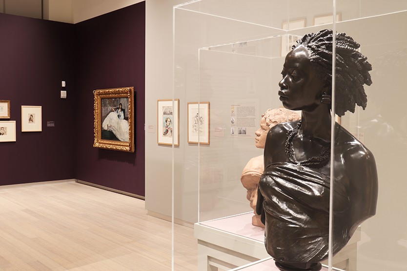 Installation view of the exhibition “Posing Modernity: The Black Model from Manet and Matisse to Today” on view at the Wallach Art Gallery, Columbia University October 24, 2018 – February 10, 2019. Photograph by Eddie José Bartolomei. Courtesy the Wallach Art Gallery Installation view of the exhibition “Posing Modernity: The Black Model from Manet and Matisse to Today” on view at the Wallach Art Gallery, Columbia University October 24, 2018 – February 10, 2019. Photograph by Eddie José Bartolomei. Courtesy the Wallach Art Gallery