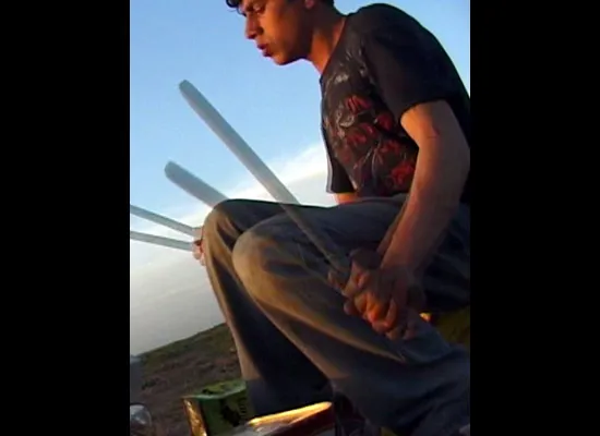 Fikret Atay, Tinica, 2004. Video projection.
