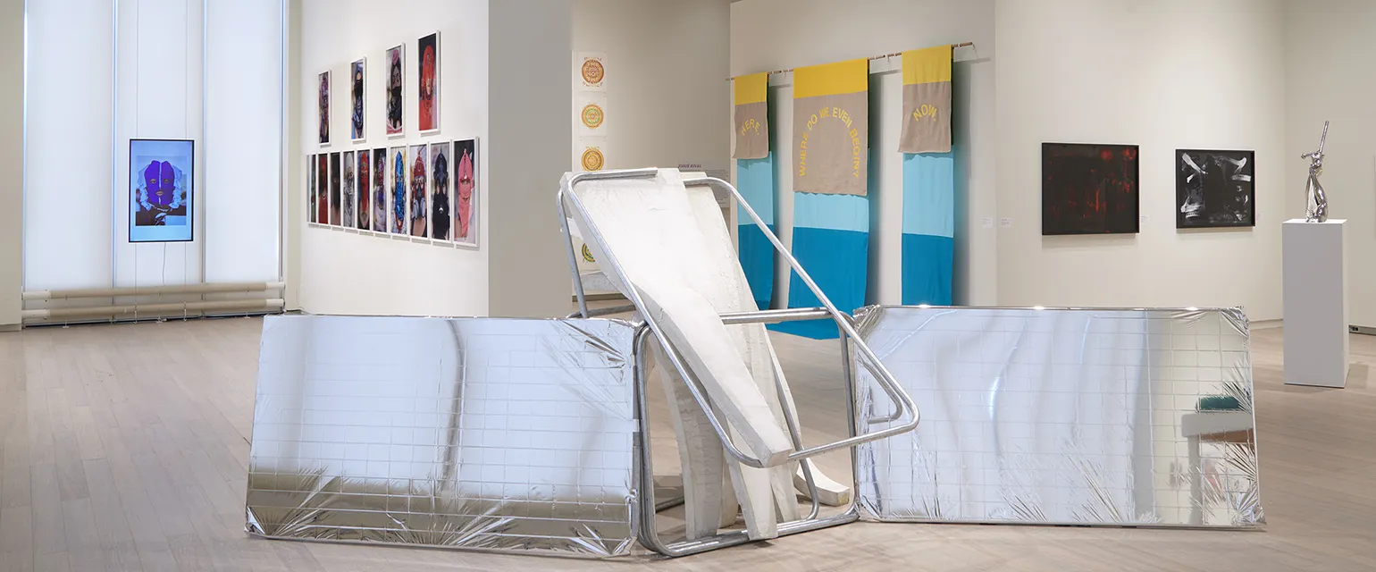 Installation view of the exhibition "The Protest and The Recuperation."