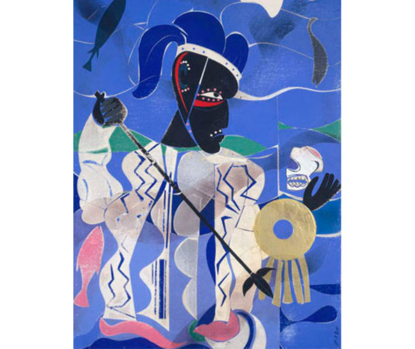 Romare Bearden. Poseidon, The Sea God, 1977. Collage. Courtesy Thompson Collection, Indianapolis, Indiana. Art © Romare Bearden Foundation, Licensed by VAGA, New York